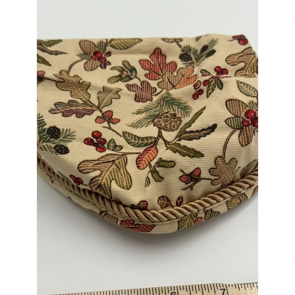 Longaberger Small Loaf Biscuit Basket Autumn Path Corded Fabric DI Liner Only